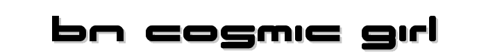 BN Cosmic Girl font